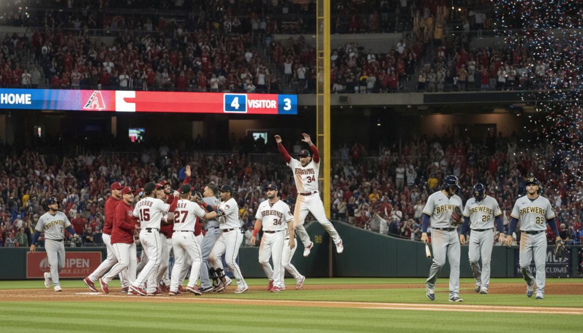 Diamondbacks edge past Brewers 4-3 in tight MLB win