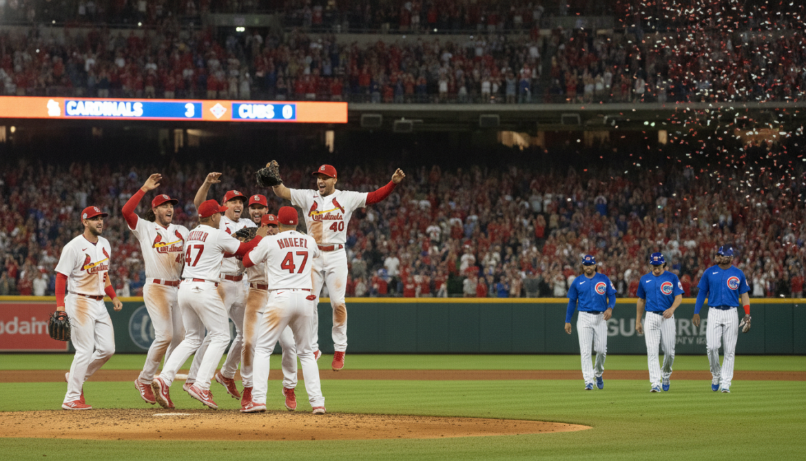 Cardinals shut out Cubs 3-0 in dominant MLB victory