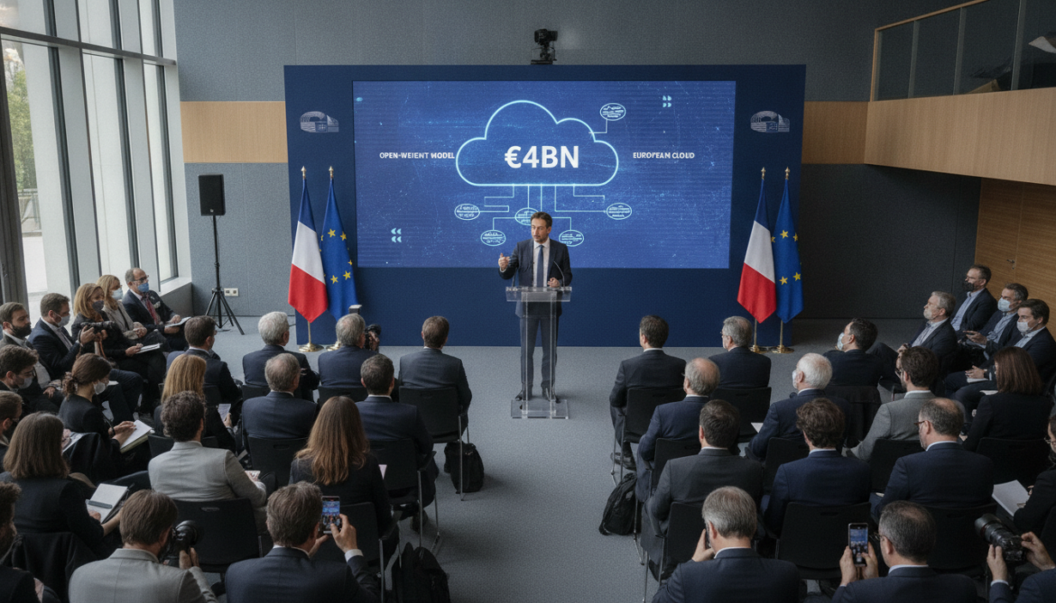 Mistral AI announces open-weight model and €4bn plan to build European cloud