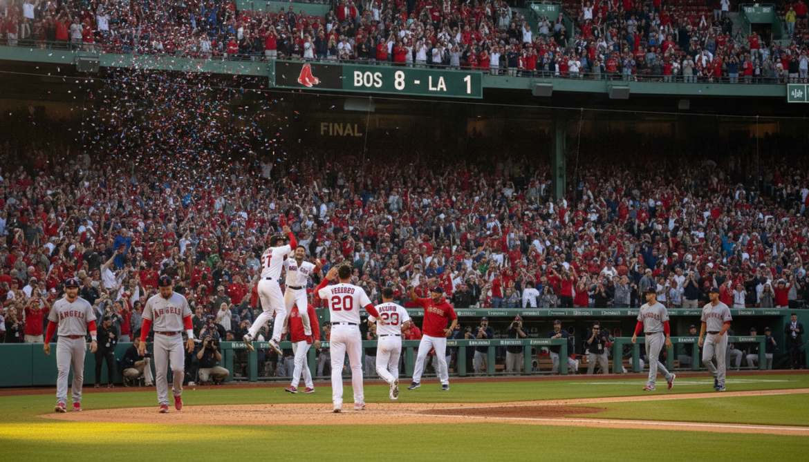 Red Sox rout Angels 8-1 in dominant MLB victory