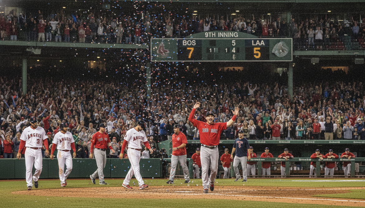 Red Sox defeat Angels 7-5 in late-inning comeback