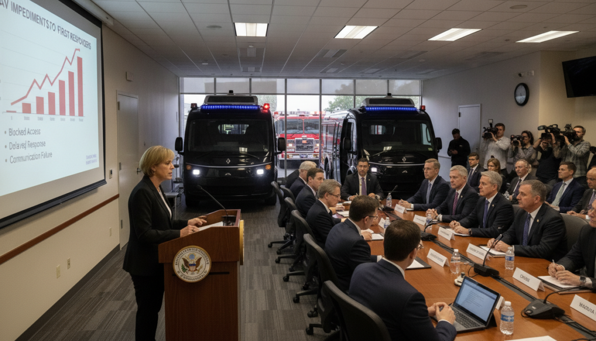 NHTSA demands AV developers fix driverless vehicles that impede first responders by month-end