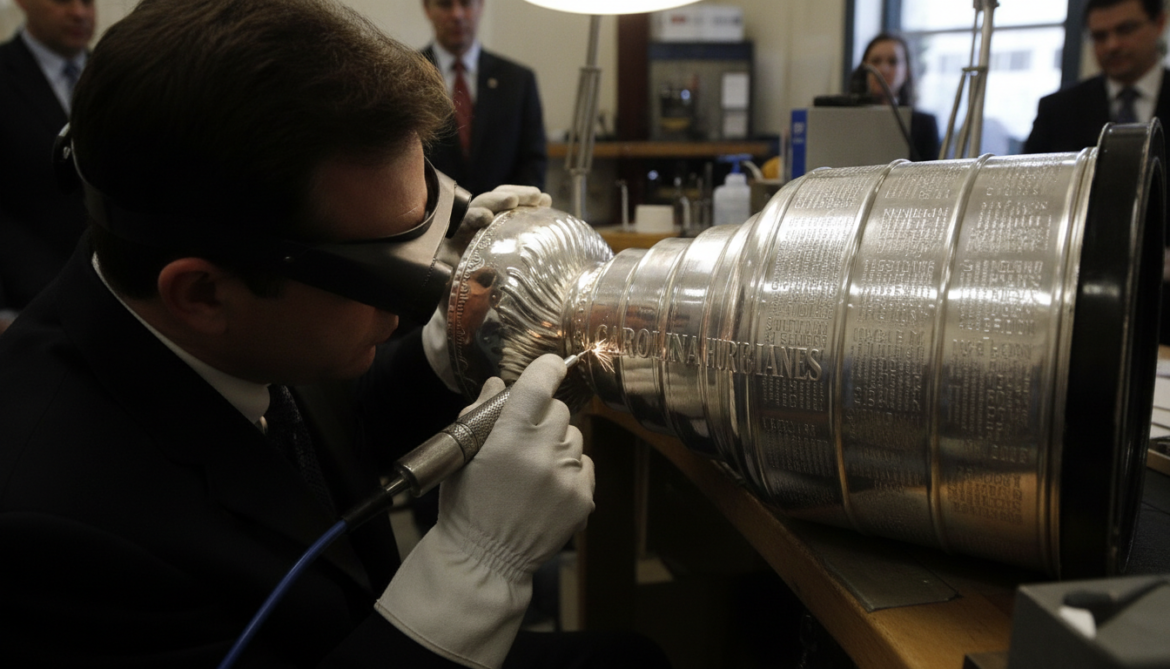 Carolina Hurricanes' names formally added to the Stanley Cup inscription