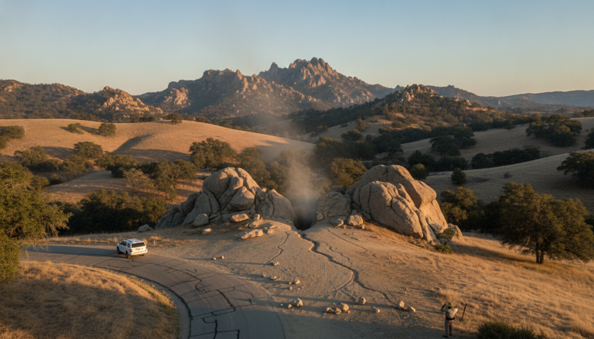 3.5-Magnitude Earthquake Strikes Central California Near Pinnacles at 7:49 a.m.