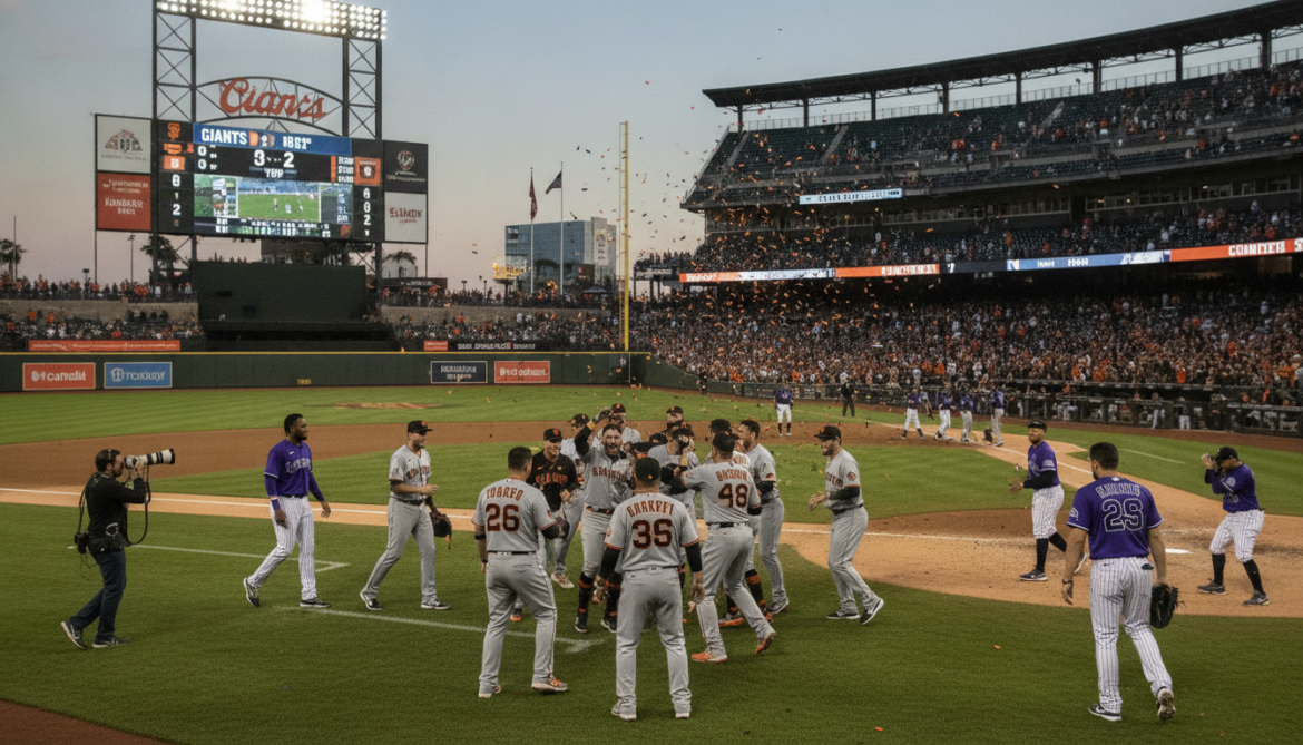 Giants rout Rockies 8-2 in commanding win in MLB highlights
