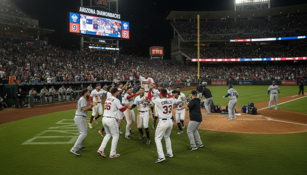 Diamondbacks rout Dodgers 9-3 as Arizona's offense explodes in romp