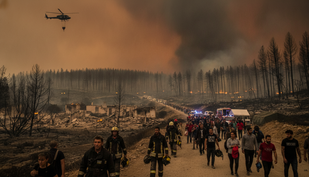 Andalusia wildfire kills at least 12 leaves 23 missing and thousands evacuated