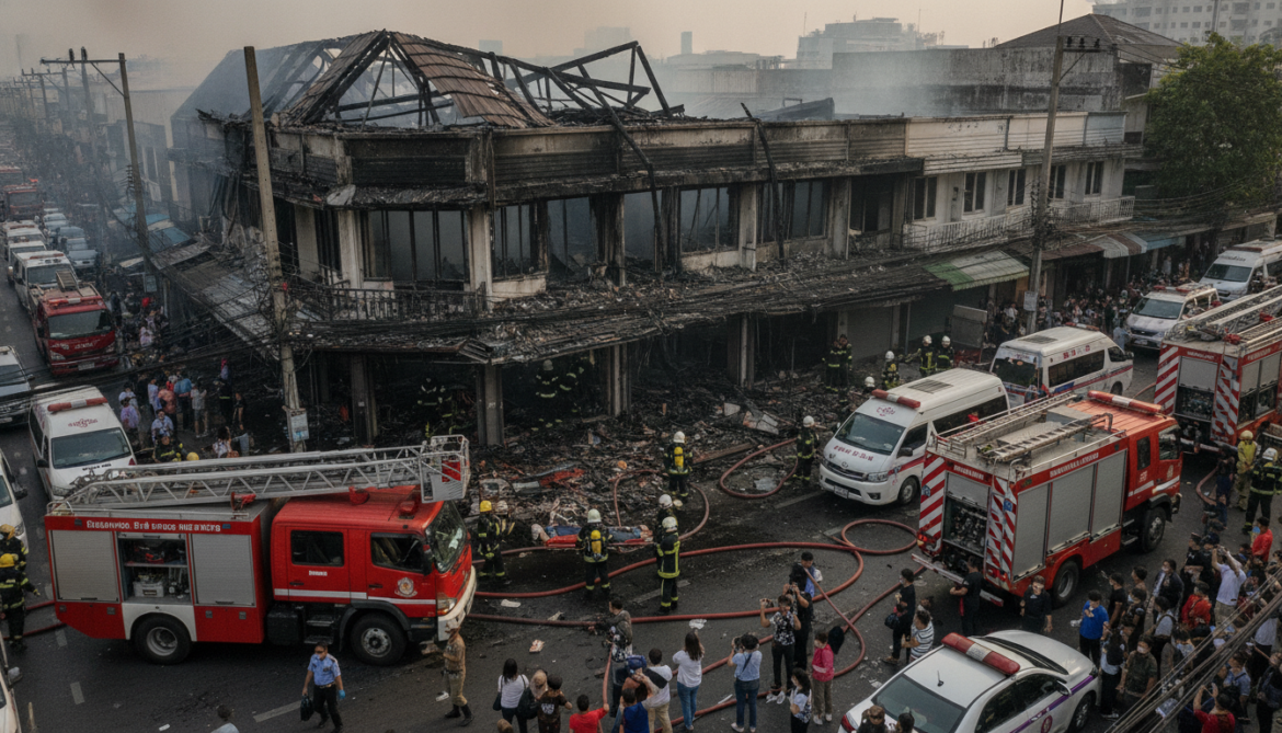Bangkok Na Ladprao pub fire kills 27 and injures 63