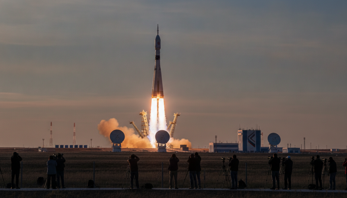 US-Russian crew launches aboard Soyuz for eight-month ISS mission amid tensions