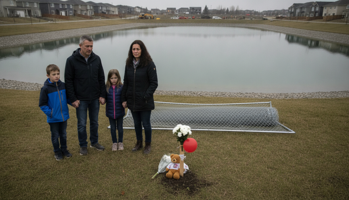 Calgary family urges Legacy storm pond fence after 7-year-old drowns