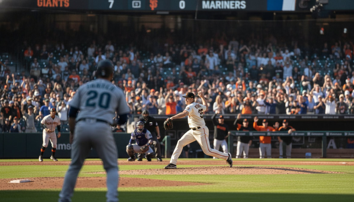 Giants shut out Mariners 7-0 as pitching fuels decisive victory