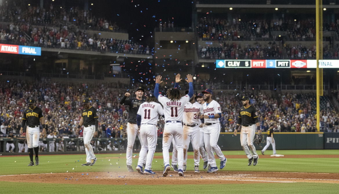 Guardians edge Pirates 5-3 after late rally in MLB highlights