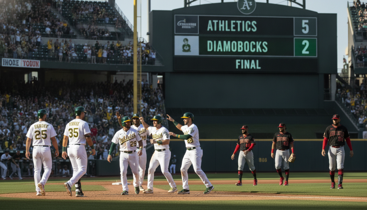 Athletics defeat Diamondbacks 5-2 as offense fuels key win