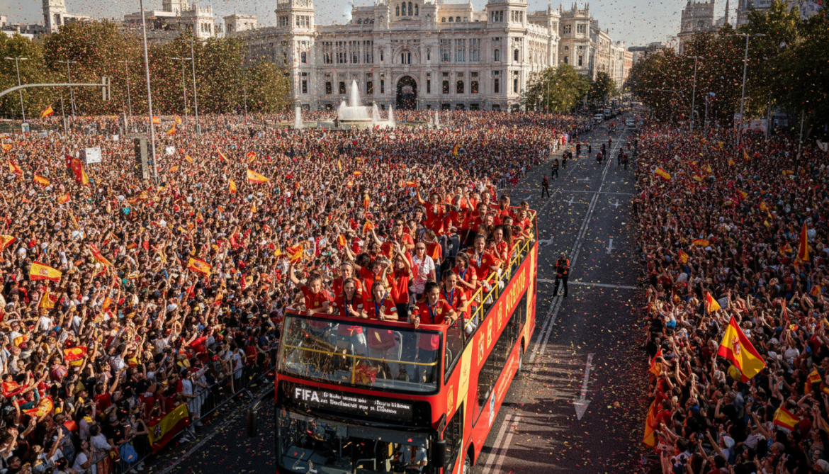 Spain marks World Cup victory with massive parade through central Madrid