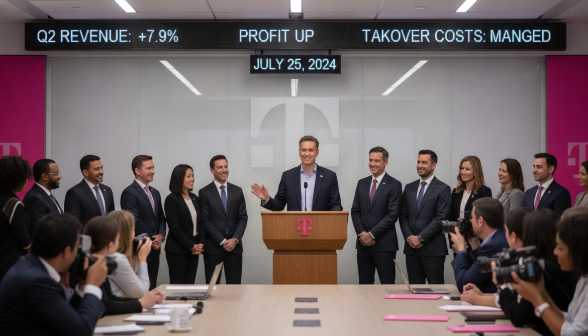 T-Mobile US reports Q2 revenue up 7.9%, profit rises despite takeover costs