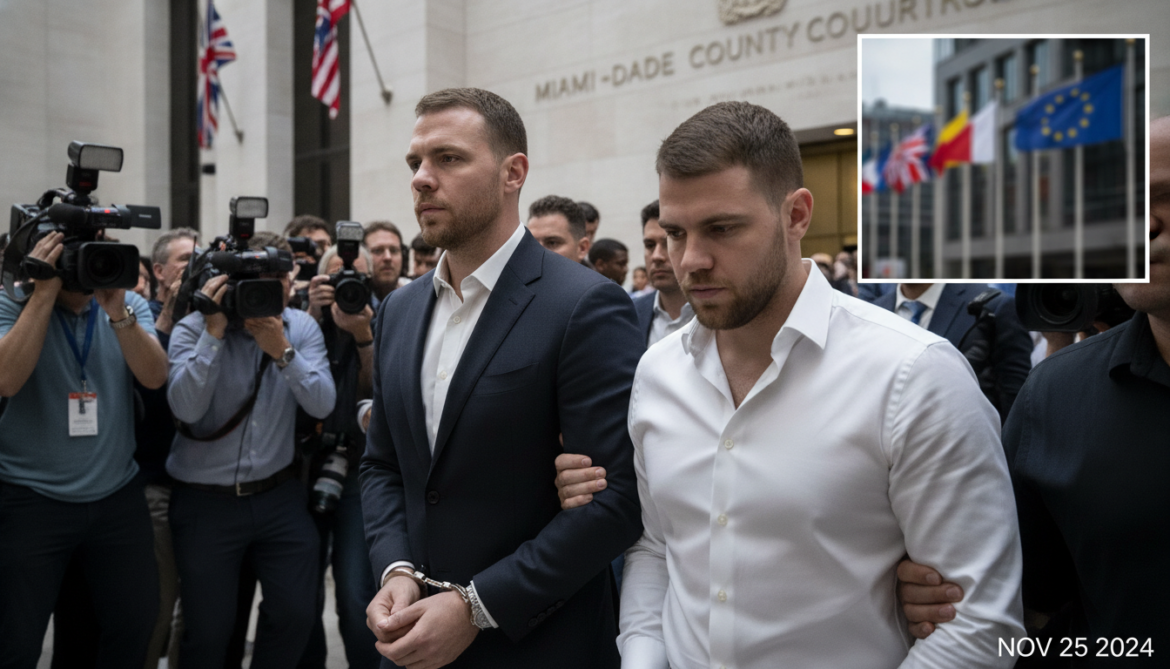 Tate brothers arrested in Miami face British extradition as allies withdraw support