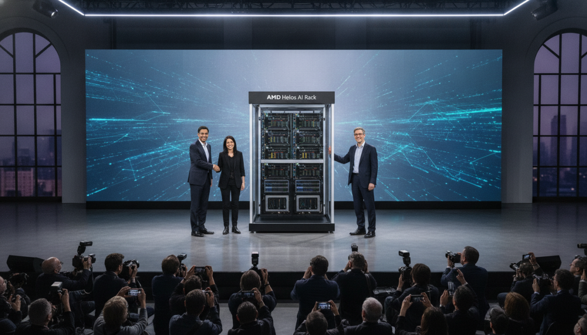 AMD unveils Helios AI rack to challenge Nvidia, lands Microsoft and OpenAI