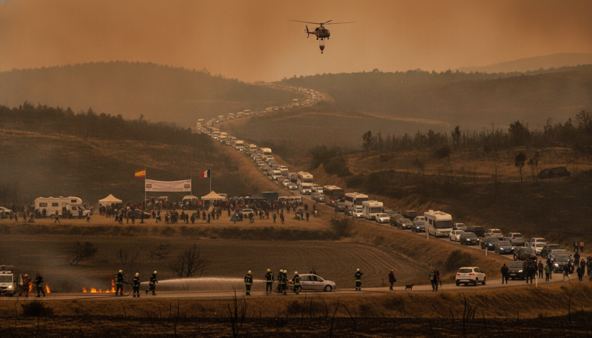 Spain and France wildfires force over 100,000 evacuations as Spain declares emergency