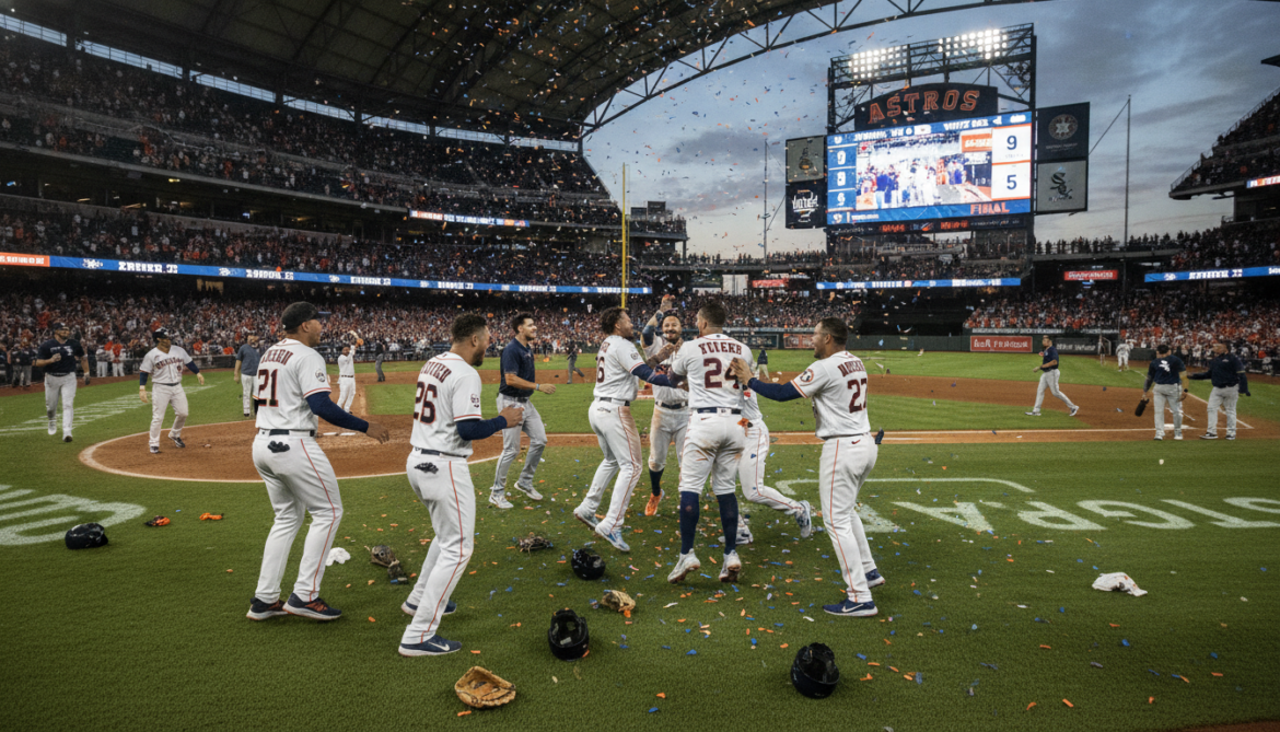 Astros defeat White Sox 9-5 as offense explodes
