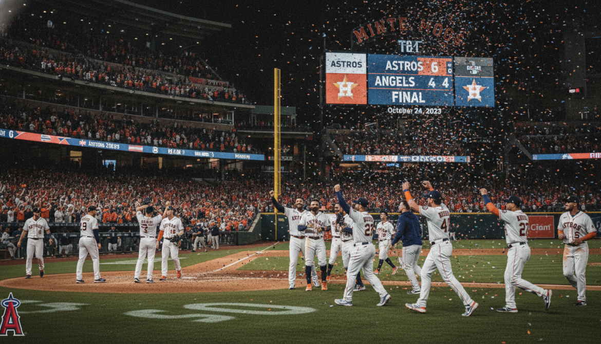Astros defeat Angels 6-4 as bullpen secures late victory