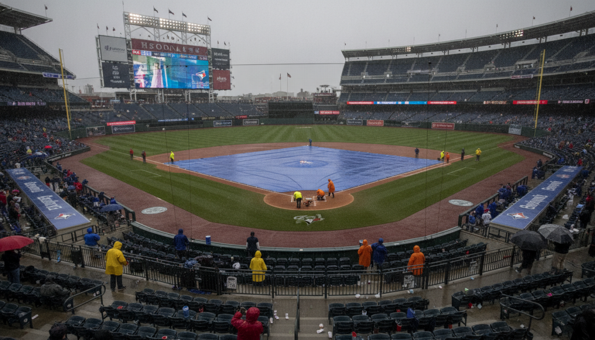 Toronto Blue Jays game at Nationals Park delayed by inclement weather