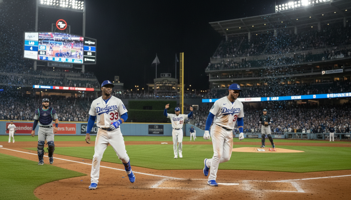 Dodgers edge Mariners 4-2 in MLB highlights after late rally