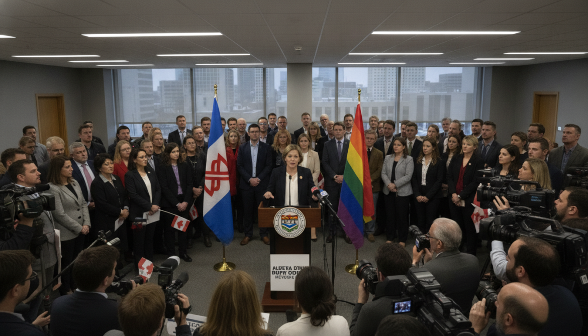 Alberta NDP rejects UCP Bill 25 for targeting Pride and Métis flags