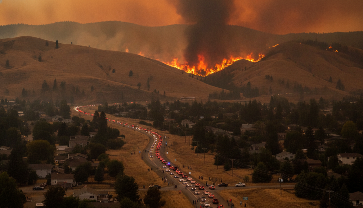 Bald Range fire forces emergency evacuation of 12,000 in Summerland