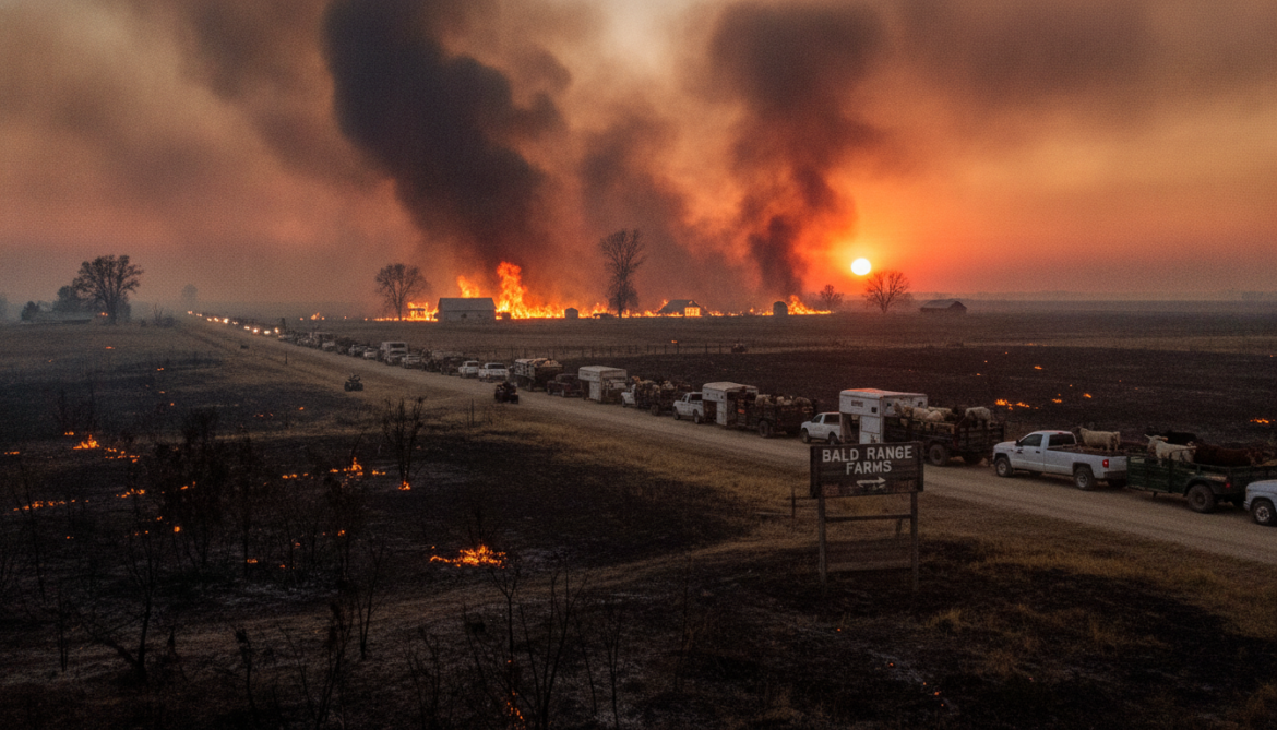 Bald Range fire forces evacuation orders for 146 farms, threatens 50,000 animals