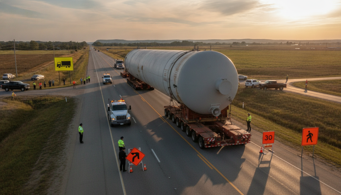 De-ethanizer to travel at 30 km/h, province warns it will occupy highway