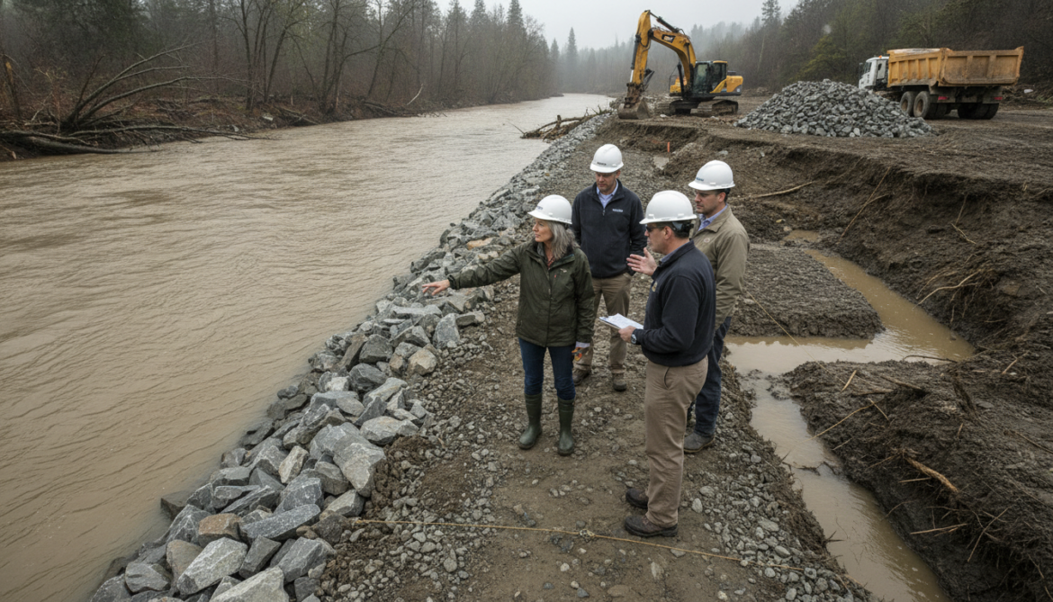 Erosion Experts Urge Channeling Runoff and Installing Rock Barriers to Protect Riverbanks