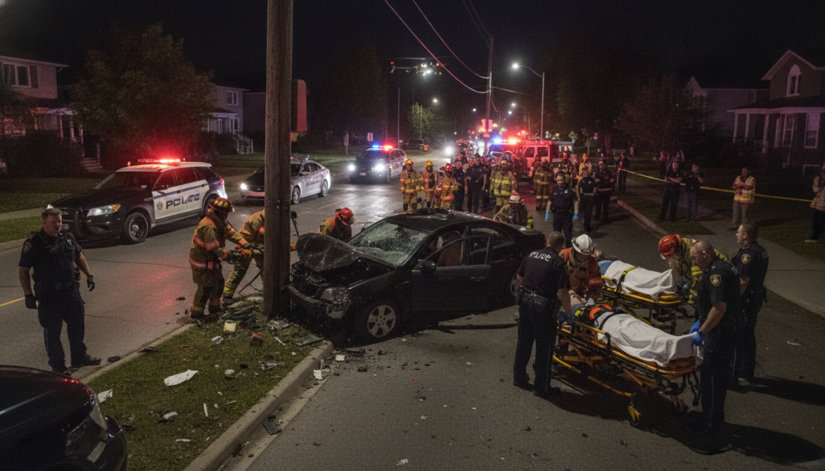 Laval crash kills two after fleeing police third in critical condition
