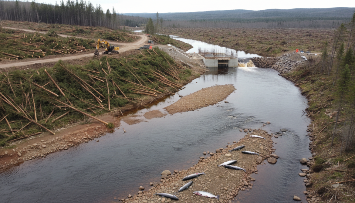 Ouelle River development and logging threaten Atlantic salmon habitat