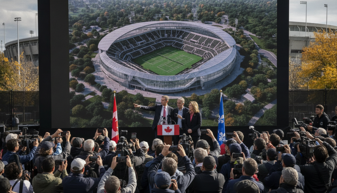 Tennis Canada reveals plan for 15,000-seat retractable-roof stadium at Jarry Park