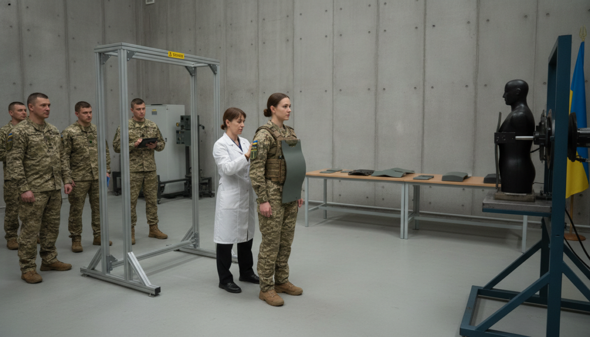 Ukraine tests curved ballistic plates designed for women frontline soldiers