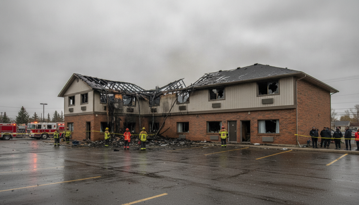 West Edmonton Royal Scot Motel damaged by overnight blaze with no injuries