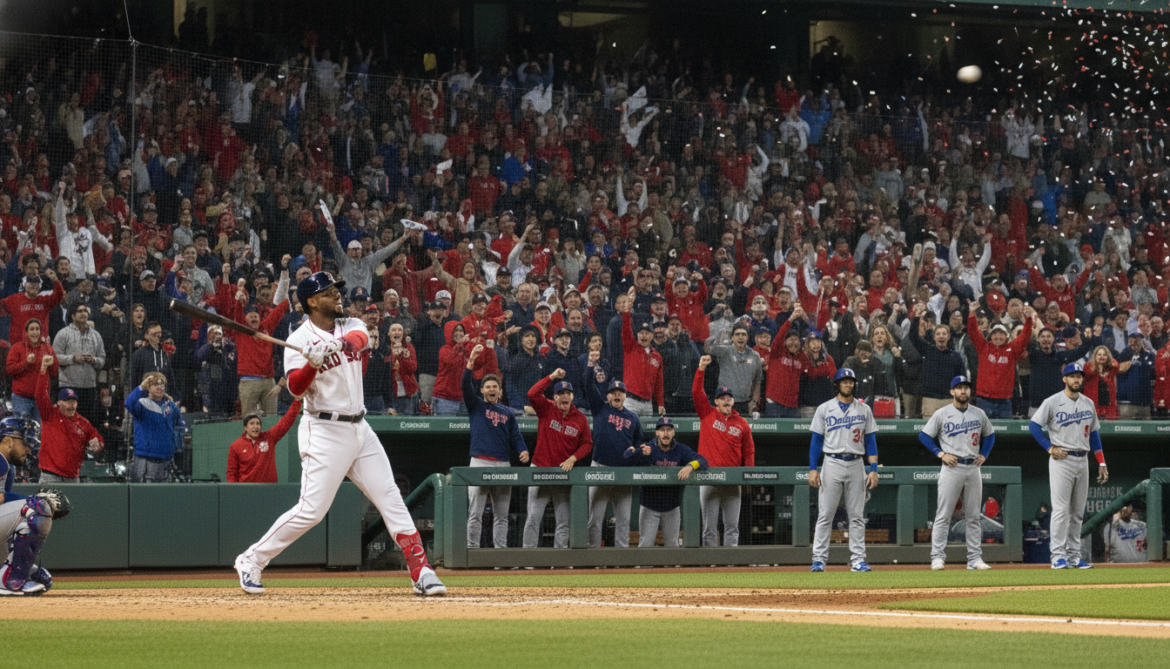 Red Sox rally on Rafaela two-run homer to topple Dodgers 9-4