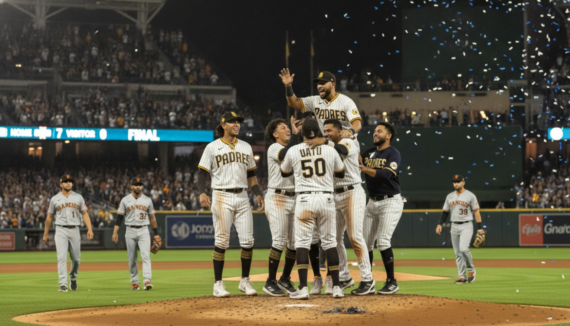 Padres shut out Giants 7-0 in dominant home victory