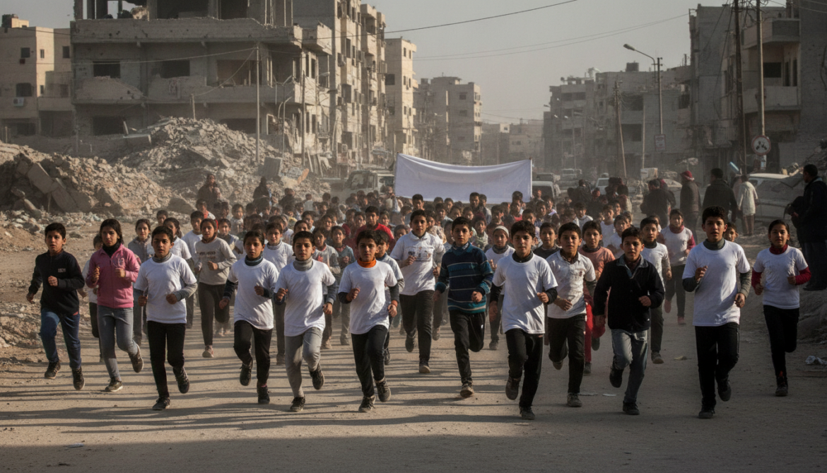 Gaza orphan marathon spotlights challenges facing thousands of bereaved children