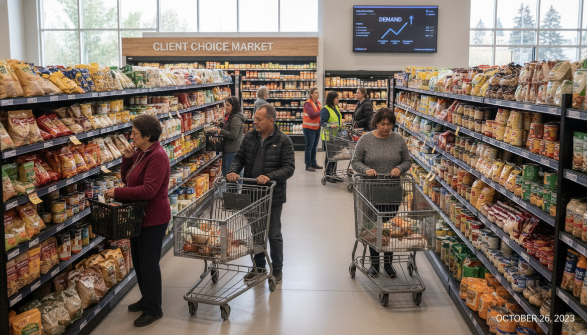 Alberta food banks adopt client-choice grocery model amid rising demand