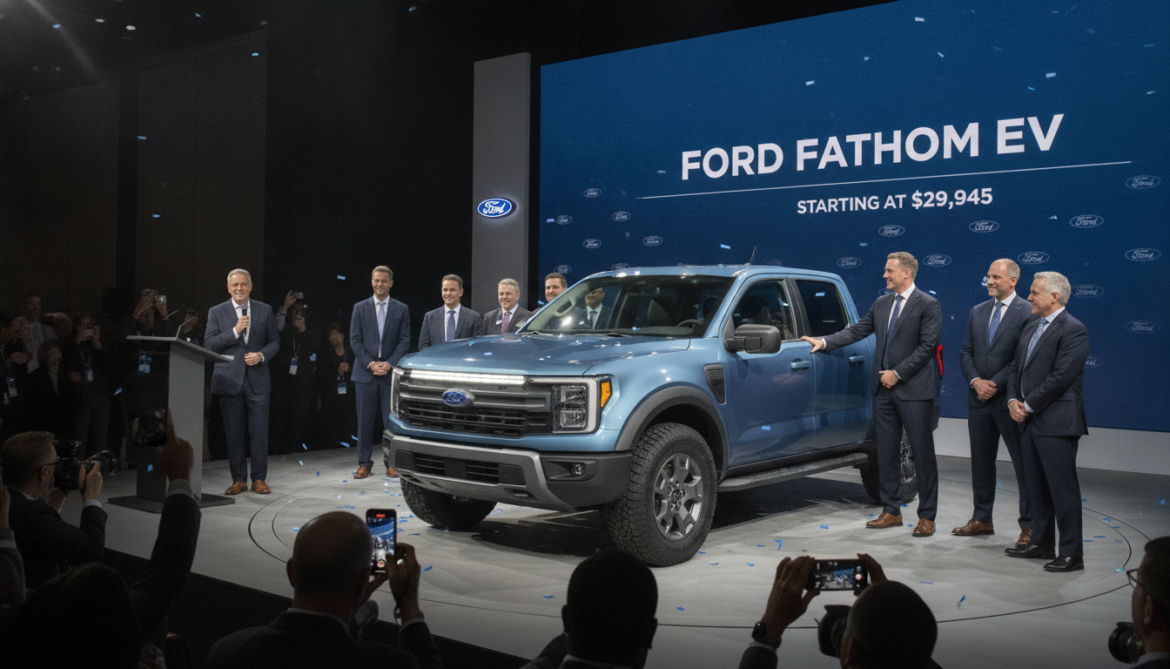Ford reveals Fathom EV pickup starting at $29,945 to revive sales