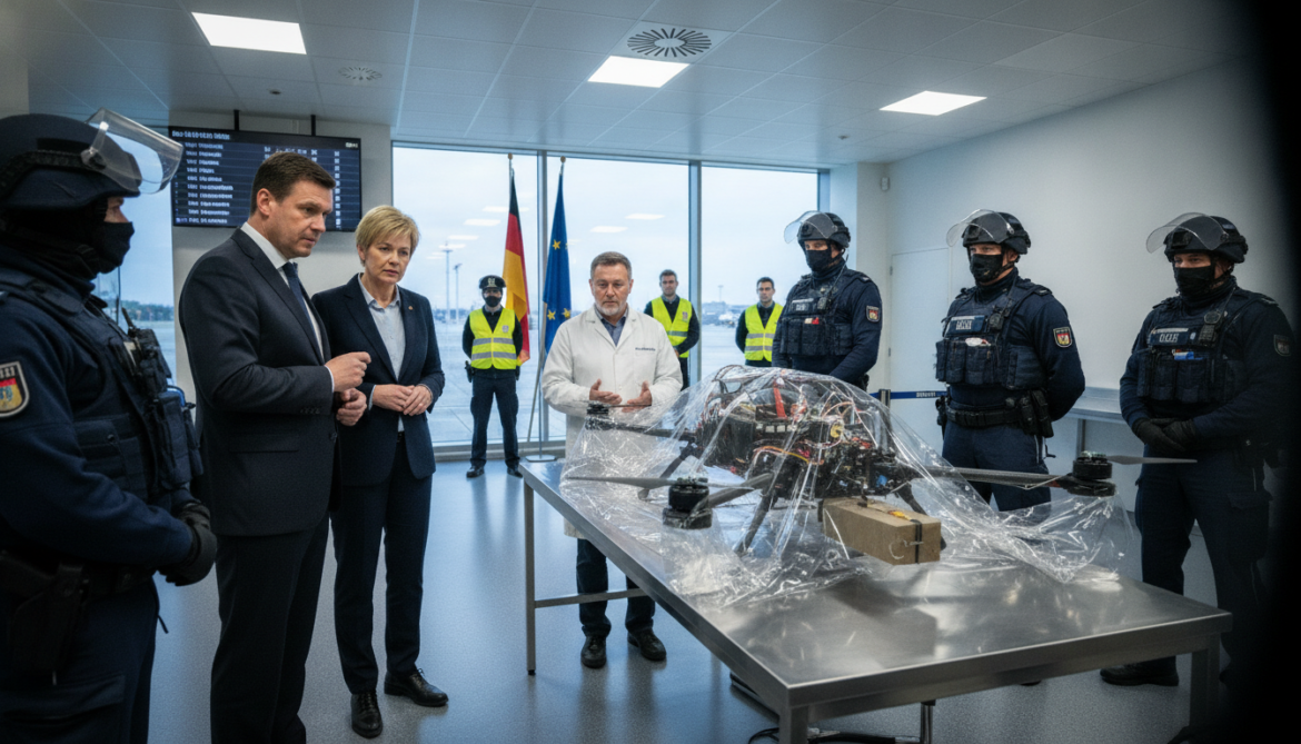 Germany warns of daily hybrid warfare after explosives-laden drone found at Leipzig/Halle Airport