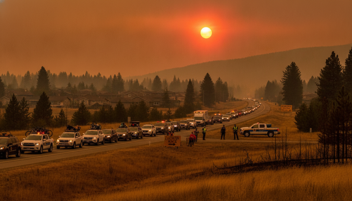 British Columbia wildfire forces evacuation of 20,000 residents from Okanagan towns