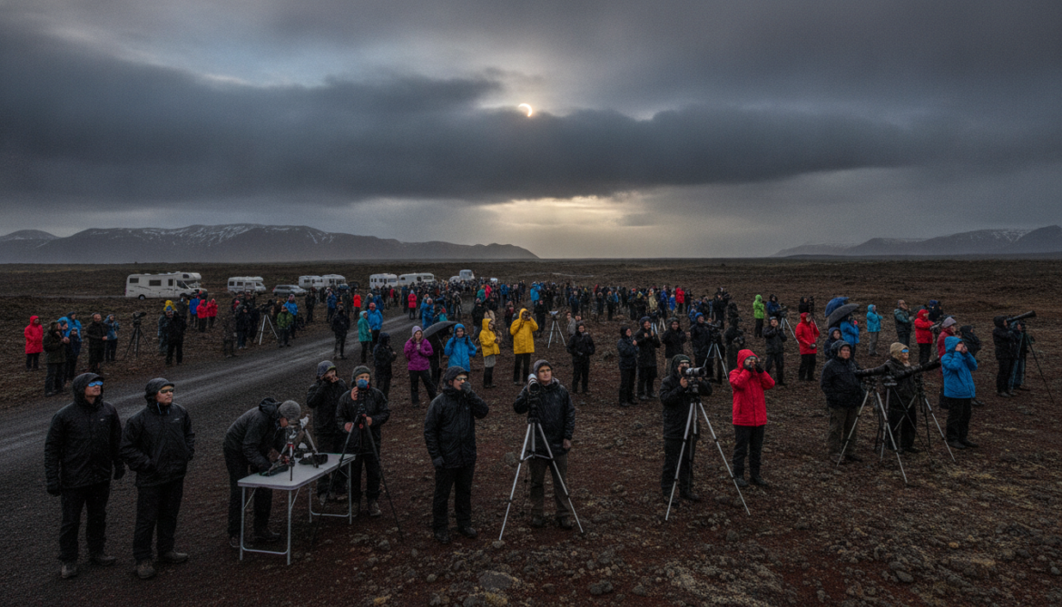 Iceland solar eclipse braces for fickle weather as eclipse chasers flock