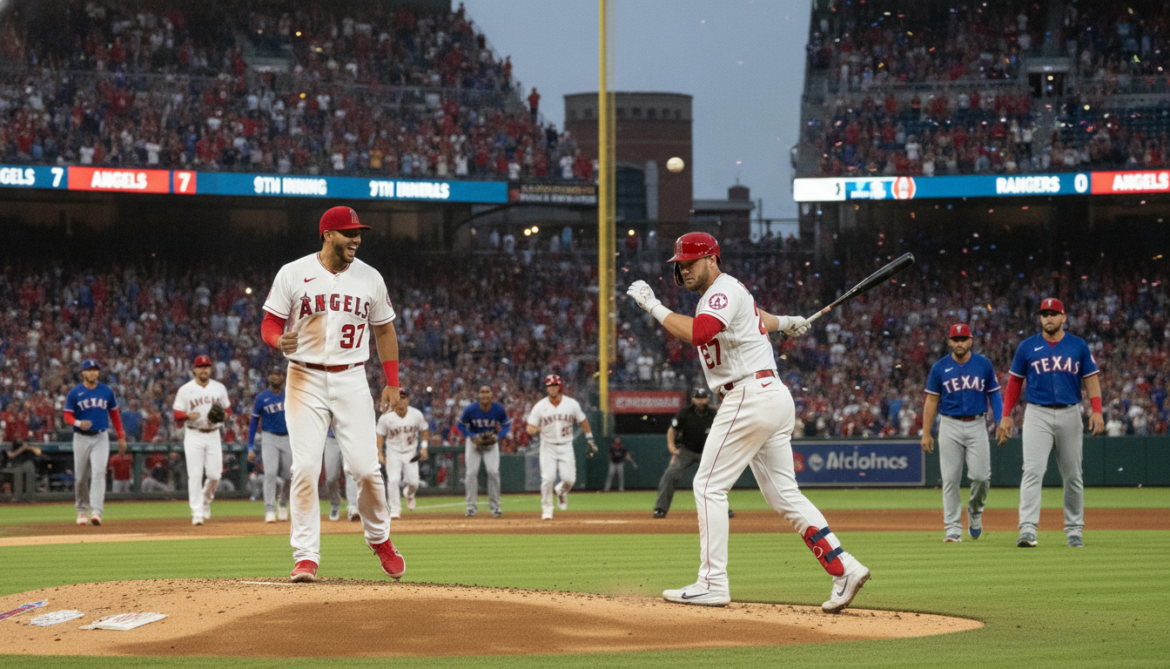 Angels shut out Rangers 7-0 as Ureña dominates, Trout fuels offense