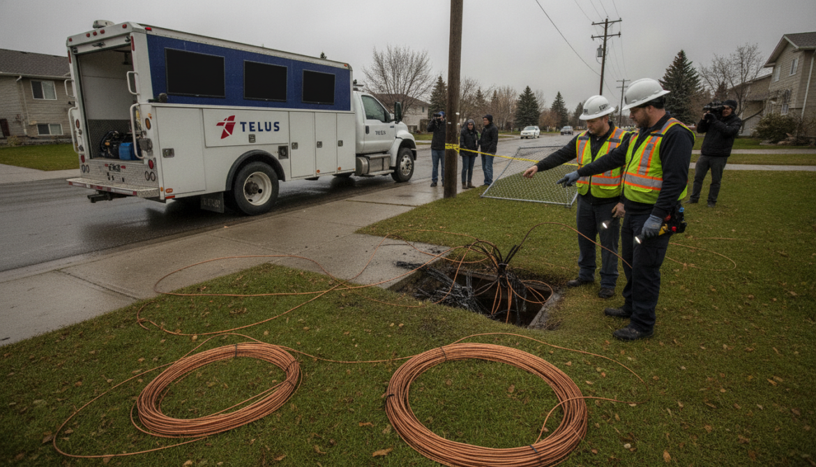 Telus copper thefts disrupt internet, phone and TV for 1,600 Calgary customers