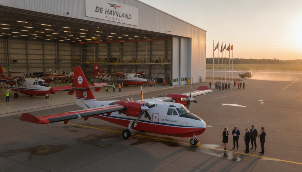 Canadair water bombers revived as De Havilland ramps production amid global demand