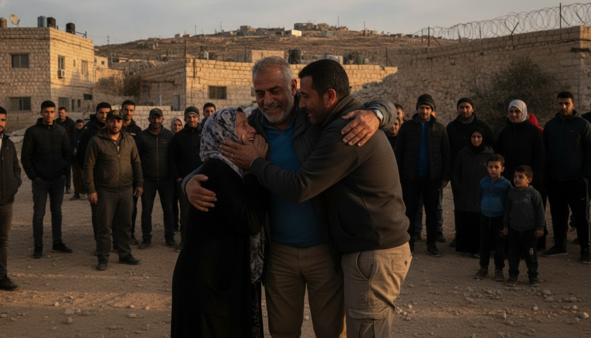 Palestinian-American Loui Ridi returns to Qusra and reunites amid illegal Israeli settler siege