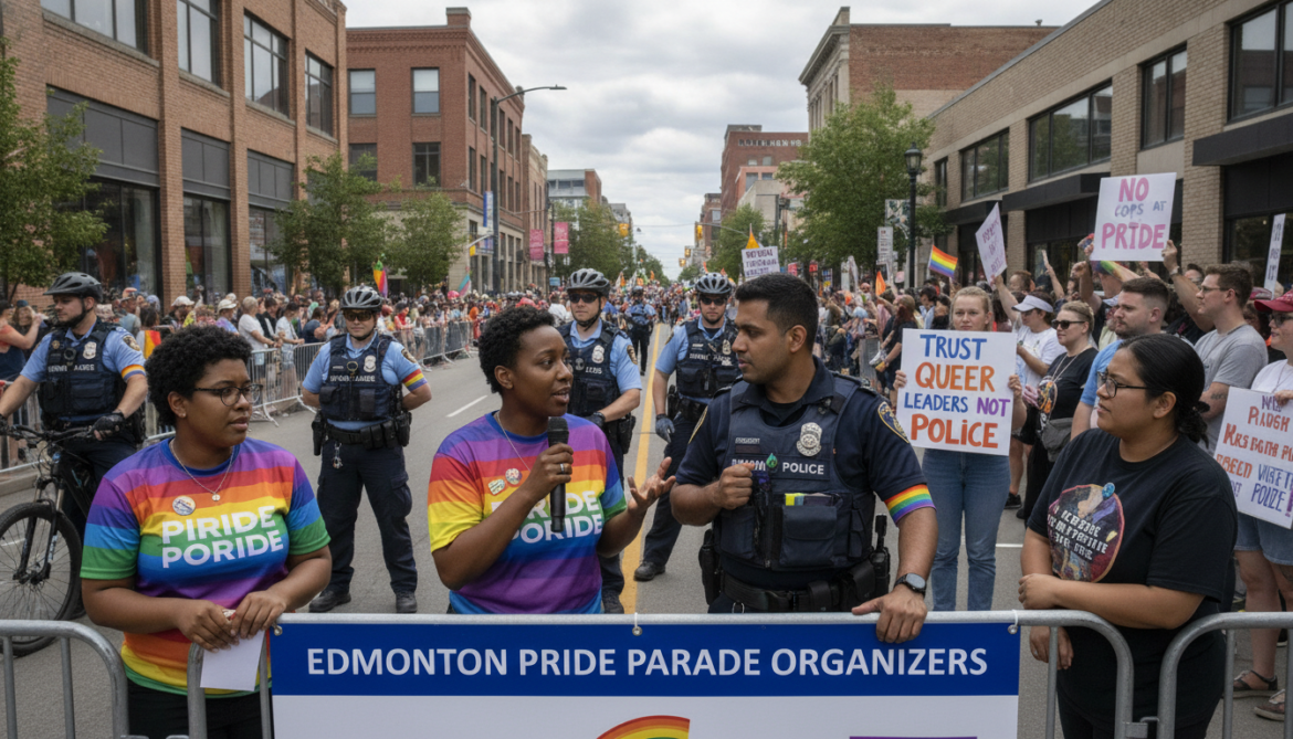 Edmonton Pride parade organizers defend police presence amid backlash