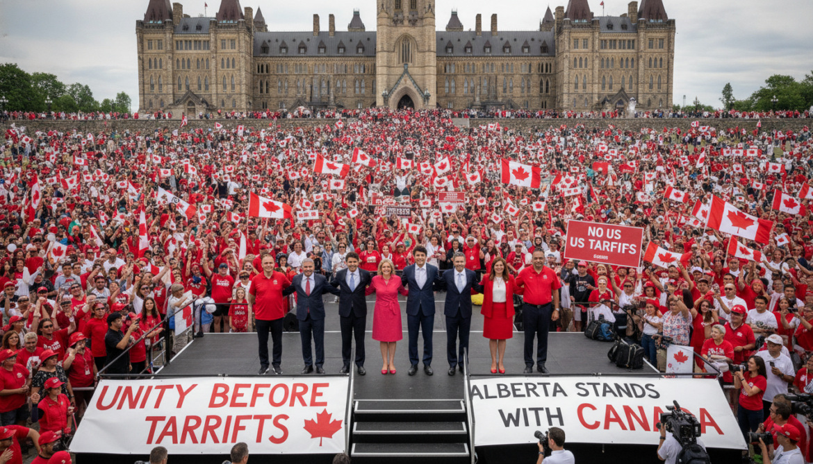 Forever Canadian surges as US tariff war boosts unity before Alberta referendum